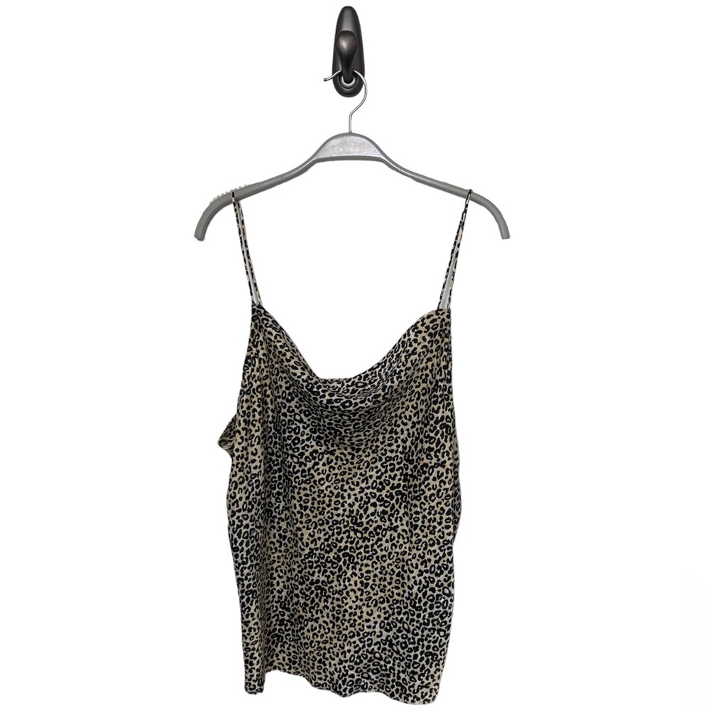 Nine West Cheetah Print Cowl Neck Cami